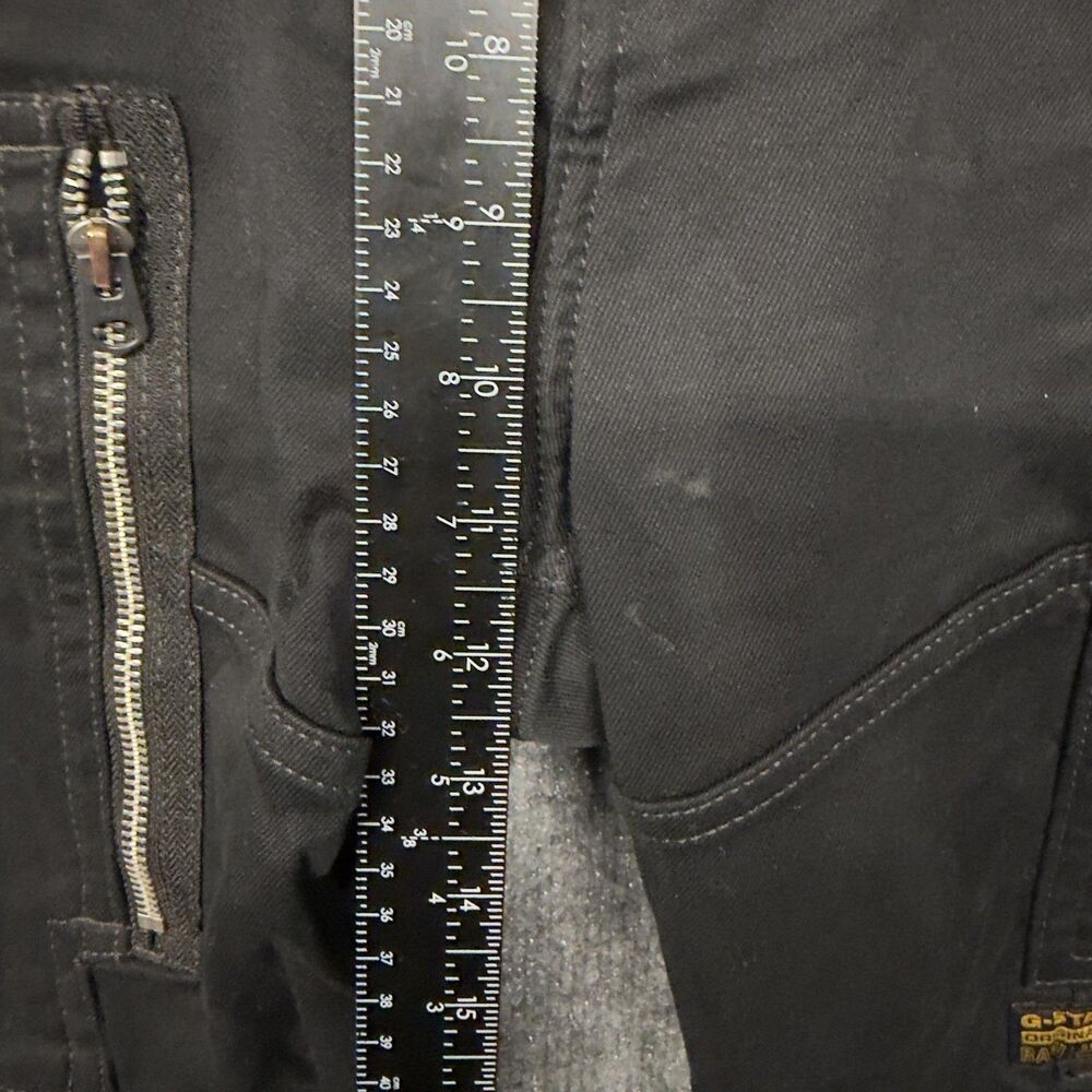 G-Star RAW Flight Cargo 3D Skinny Pants Mens 32x32(28) Black Stretch Street - Picture 16 of 16